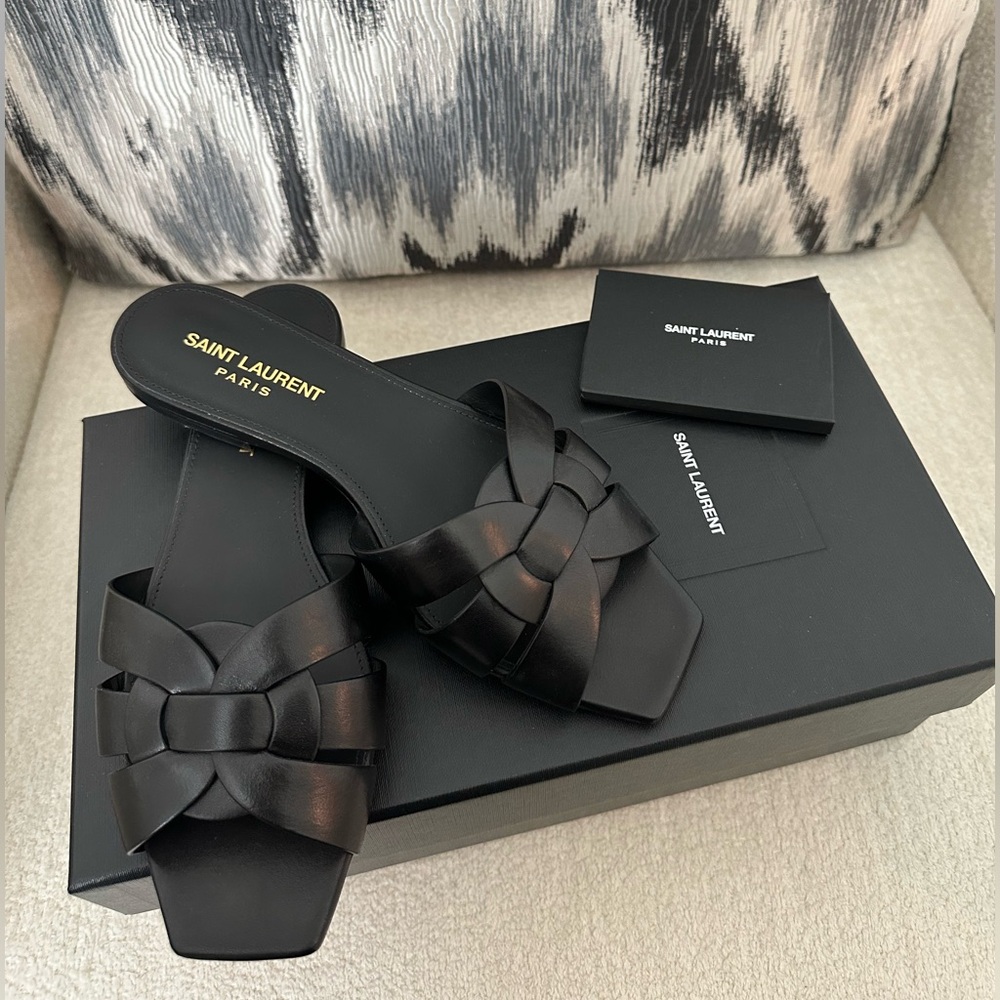 Saint Laurent Tribute Mules